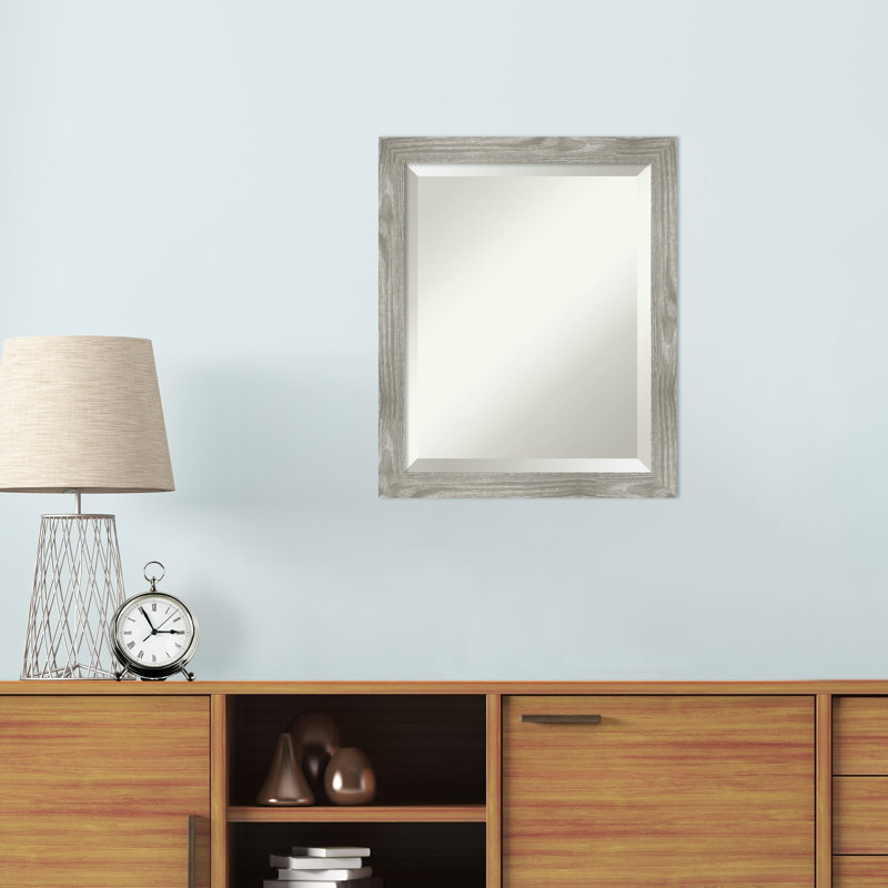 Kittery Flat Wall Mirror, 23" H x 19" W