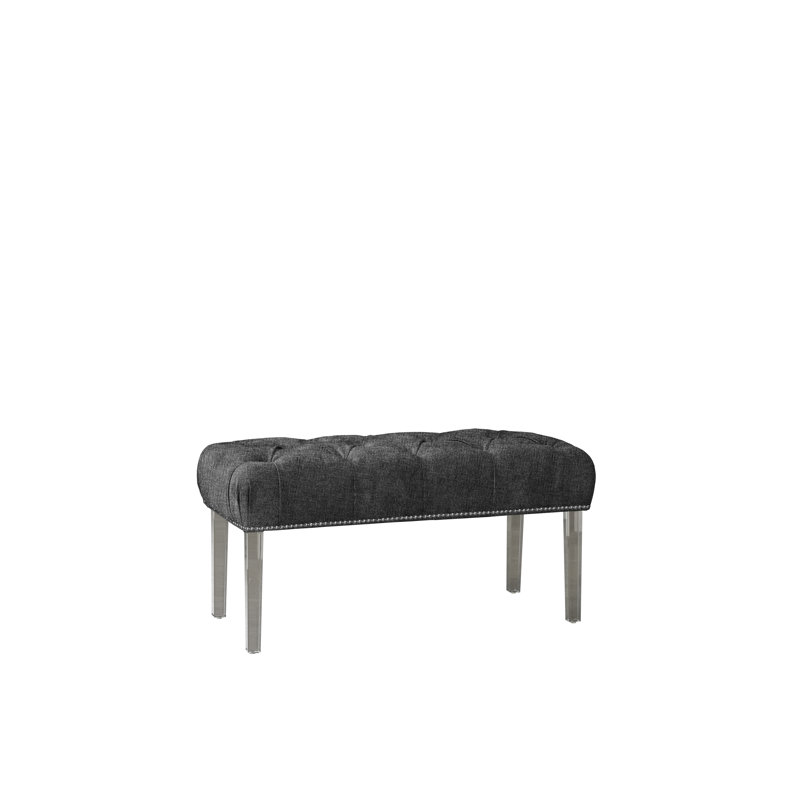 Lazaro Upholstered Bench, Slate