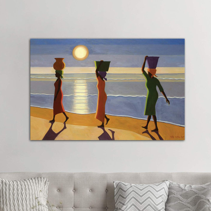 By The Beach by Tilly Willis - Wrapped Canvas Painting, 101.6 cm H x 66.04 cm W x 3.175 cm D