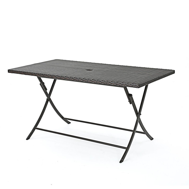 Belynda Extendable Metal Base Dining Table