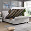 Grand lit de rangement tapissier Hartfried