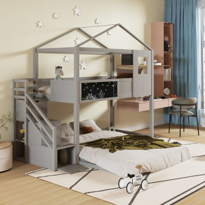 Shamong Kids Twin Over Full Bunk Bed