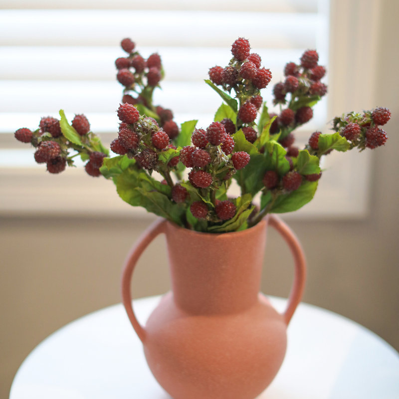 Blackberry Fruit Faux Floral, Red