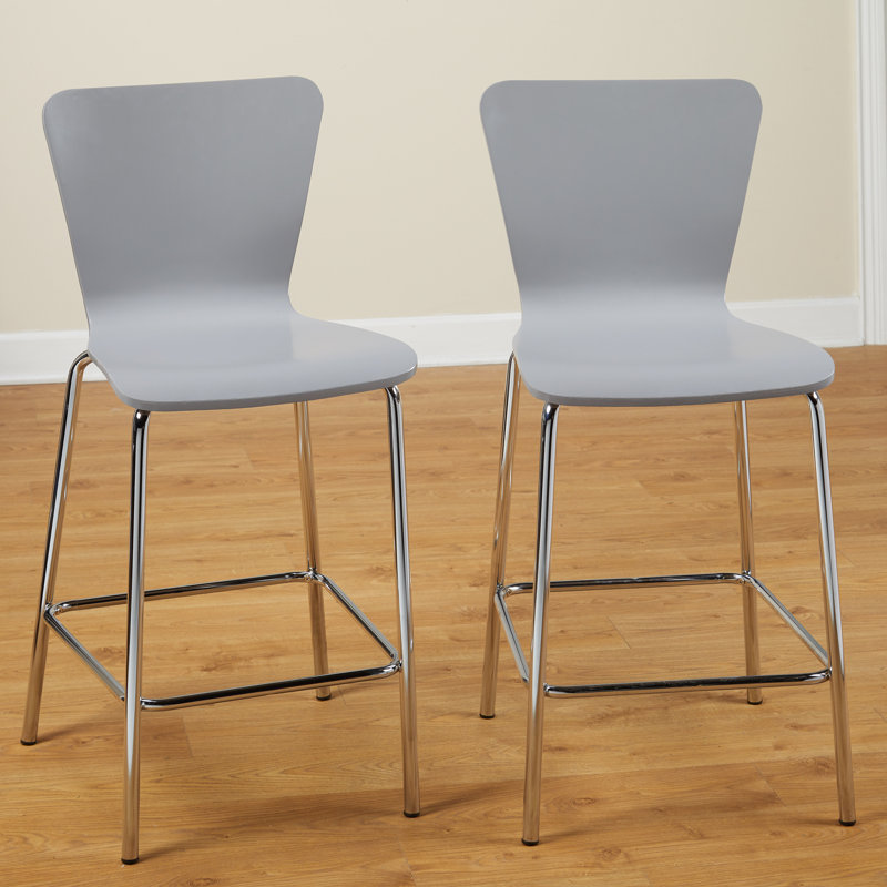 Tabouret de comptoir 24 po Viqueque, Gris
