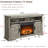 Aubriella Electric Fireplace TV Stand,Farmhouse TV Console for TVs up to 65"-1897355869