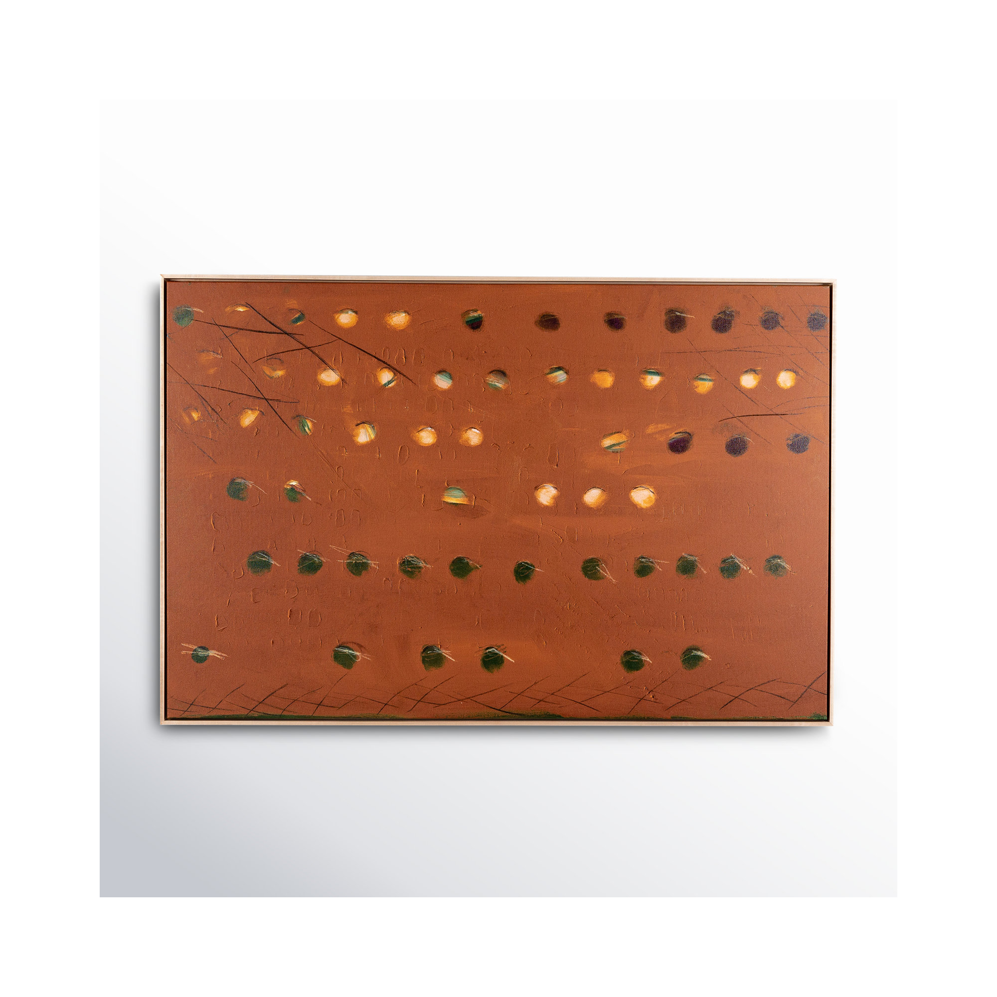 X Spot Rust by Jamie Beckwith, 24" H x 36" W x 2" D