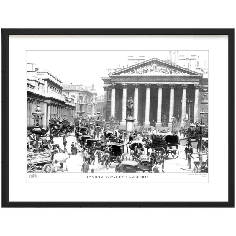 London, Royal Exchange 1890 by Francis Frith - Single Picture Frame Print, 60cm H x 80cm W x 2.3cm D