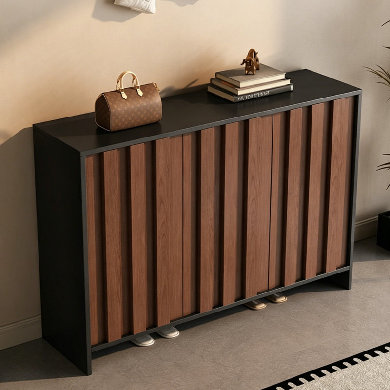 Armoire à chaussures 47,24 po Mid-Century, 37.4" H x 47.24" W x 14.96" D