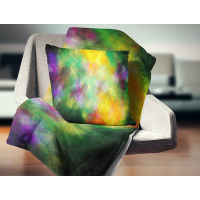 Ciel avec étoiles - coussin abstrait imprimé