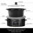 HomeCookin Programmable Slow Cooker 8QT Black-88793418-88793420