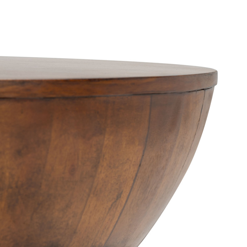 Fudo Round Coffee Table, Brown