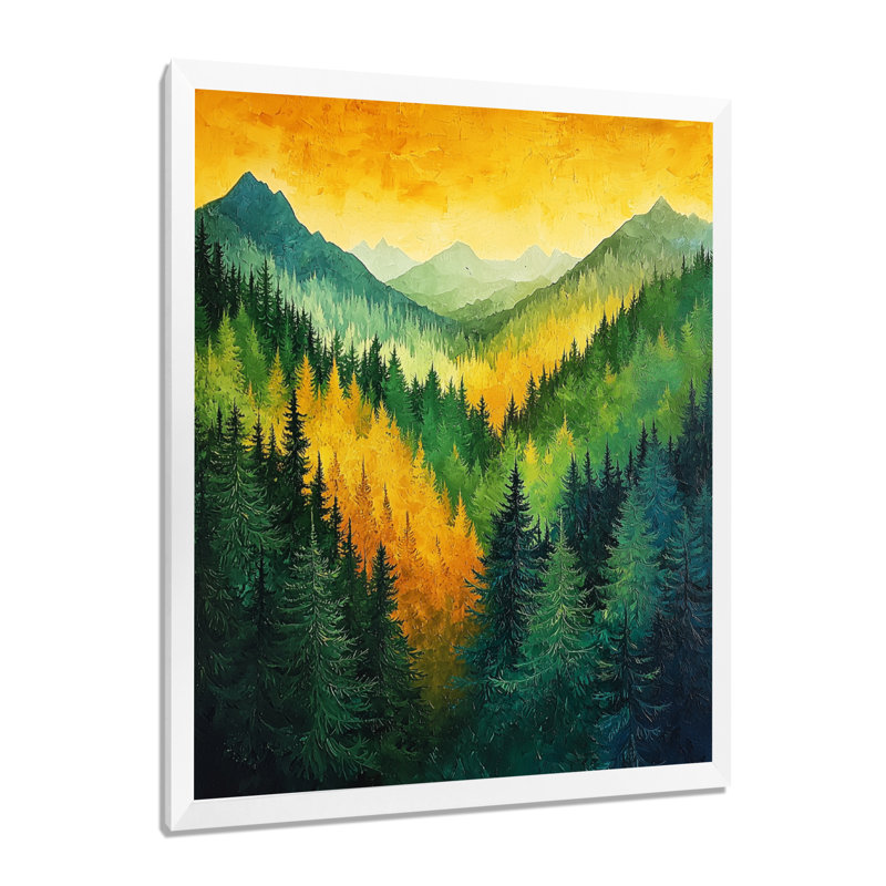 Giezi - Landscapes Wall Decor, H 20 po x l 12 po, Toile tendue, Ne s’applique pas