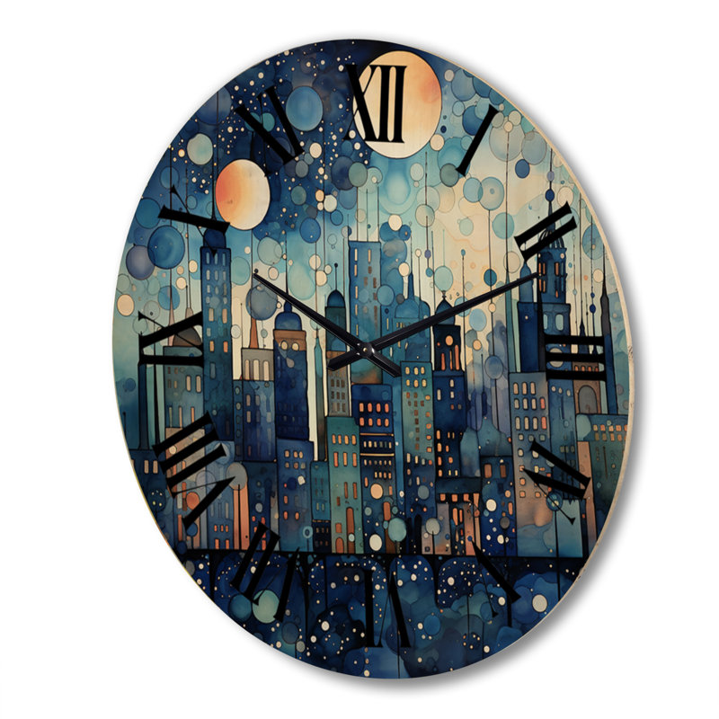 Horloge murale en bois massif Mirtila, Très grand
