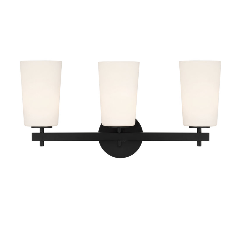 3 - Light Dimmable Vanity Light, Black