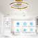 Desnoyer 19.7 inch Smart APP Low Profile Ceiling Fan Remote Control 6-Speed Flush Mount LED Lighting