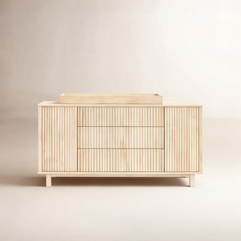Pogo Tambour Assembled Dresser, Blonde