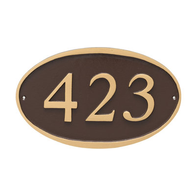 Ferris 1-Line Wall Address Plaque