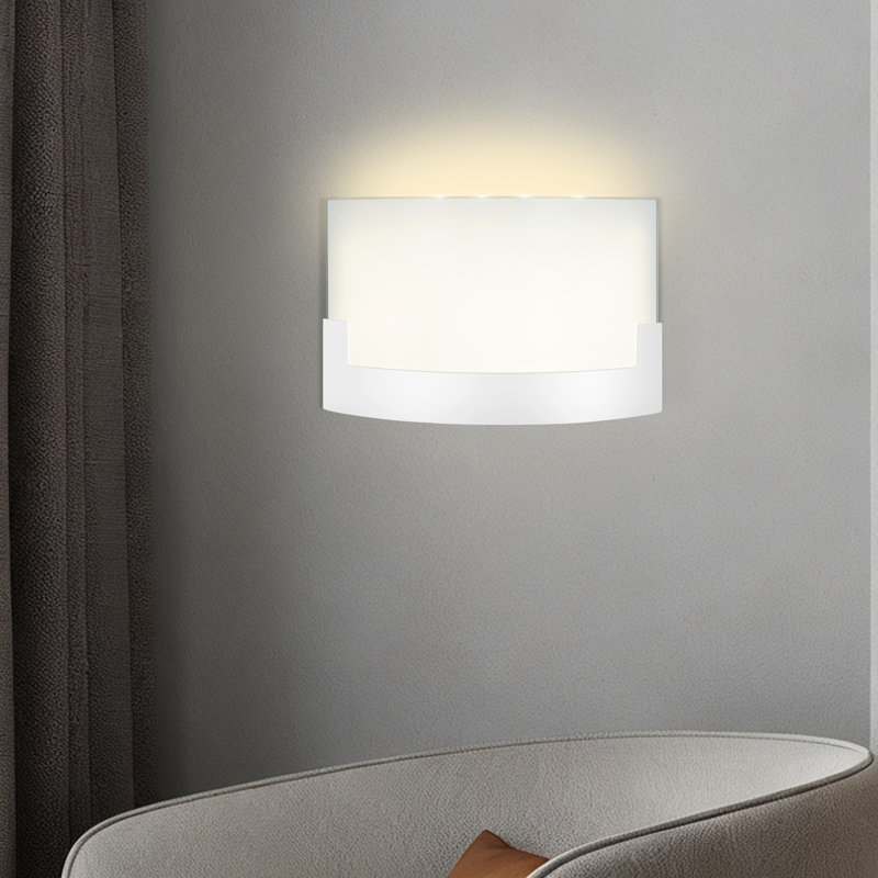 Dimmable Iron LED Flush Mounted Sconce Wall Lamps LED Wall Lights Indoor Sconces, White