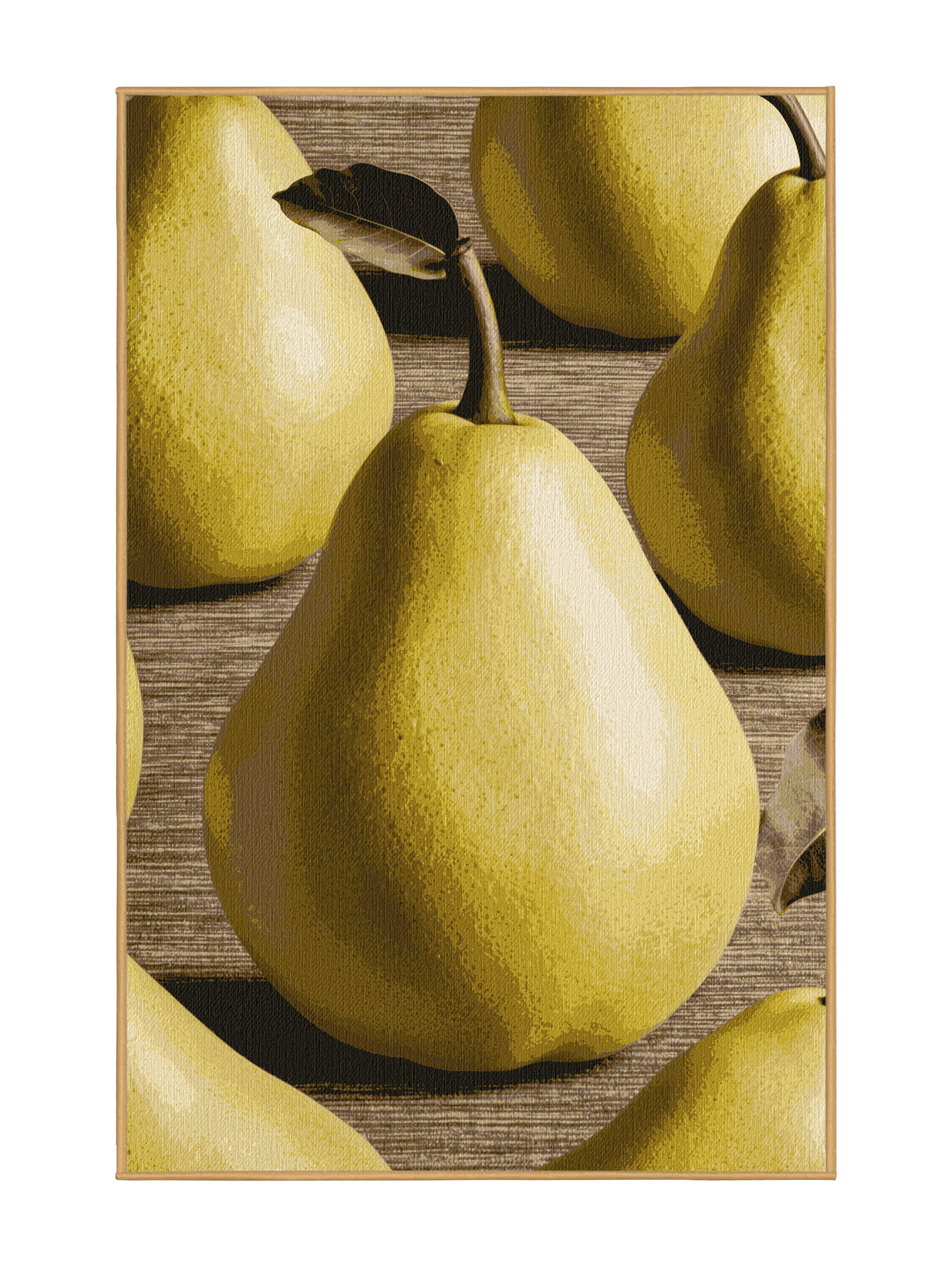 One Allium Way® Washable Pear Bosc Fruits Area Rug | Wayfair