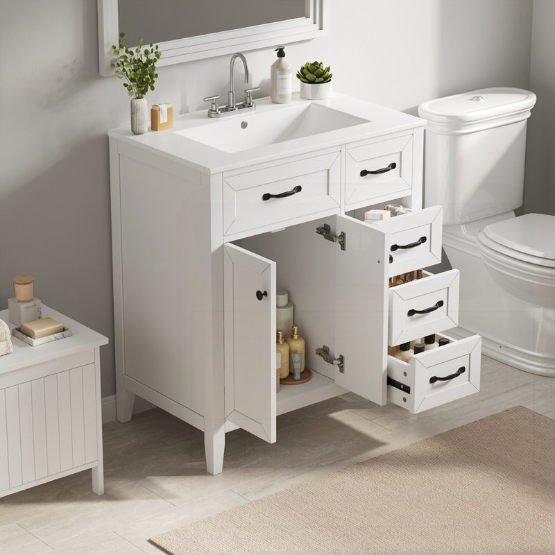 Meuble-lavabo 30 po avec lavabo en céramique