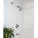 Single Handle 5-Spray Patterns Round Shower Faucet 1.8 Gpm With Corrosion Resistant And Tub Spout