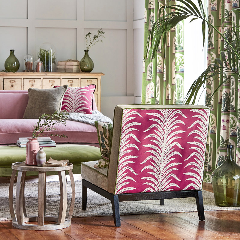 Tree Fern Weave Fabric, Crusoe Blue