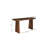 60" Dark Brown Solid Wood Frame Console Table