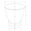 Table de bout cylindrique en acier Abdiwahid-2078447953