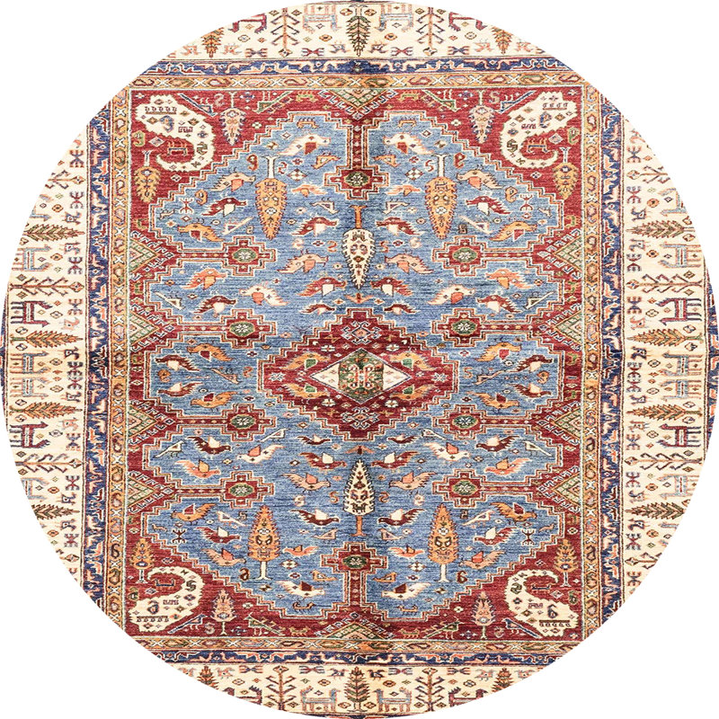 Abstract Indoor Rug, Round 3'