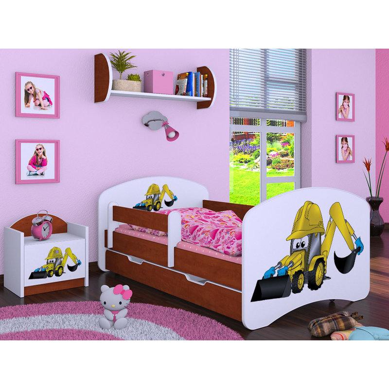 Mantooth Cabin Bed Themed Beds with Storage Included, Brown