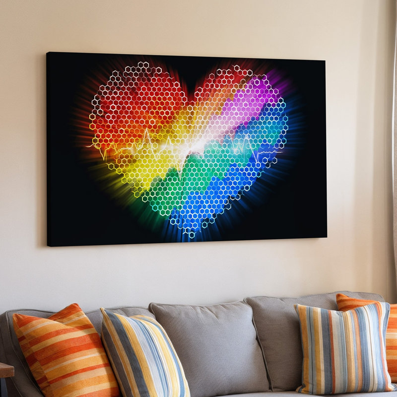 Reproduction d'art sur toile, "Abstract", H 20 po x l 30 po