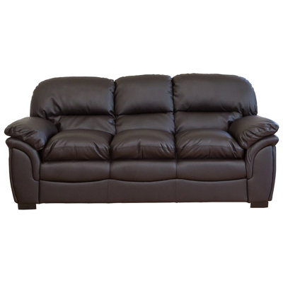Sarno 3 Seater Faux Leather Sofa