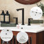 Meuble-lavabo de salle de bain avec lavabo en céramique, meuble-lavabo moderne avec 2 portes à fermeture douce et grand espace de rangement, équipé de 4 pieds en fer robustes