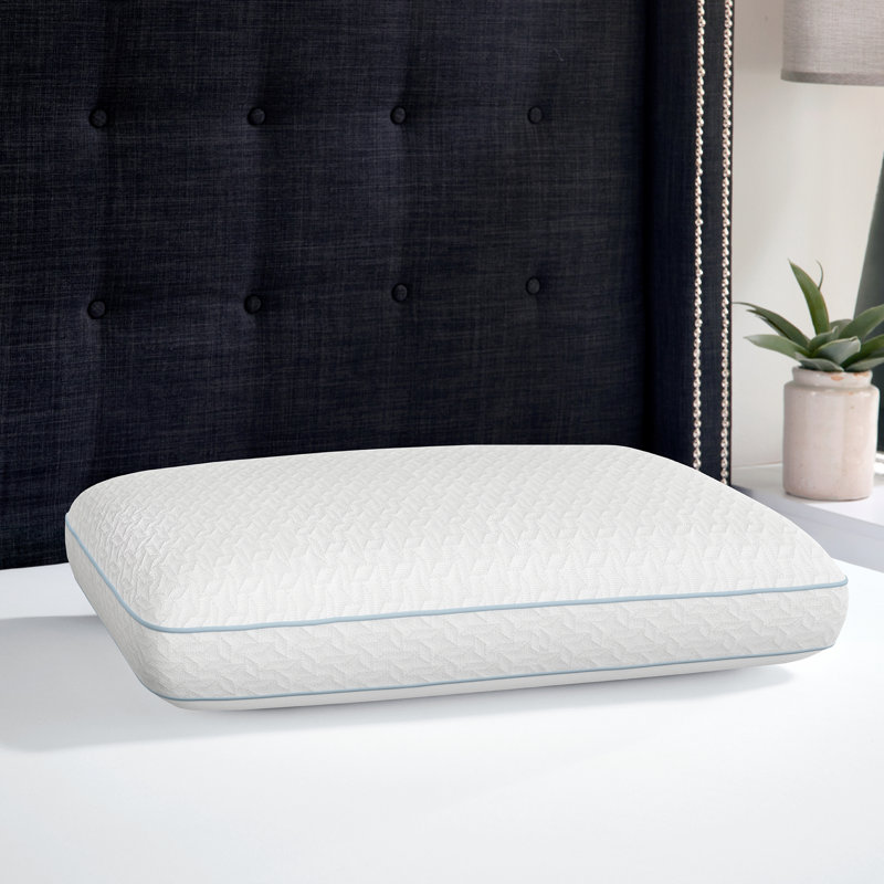 Oversized White Reversible Memory Foam Bed Pillow