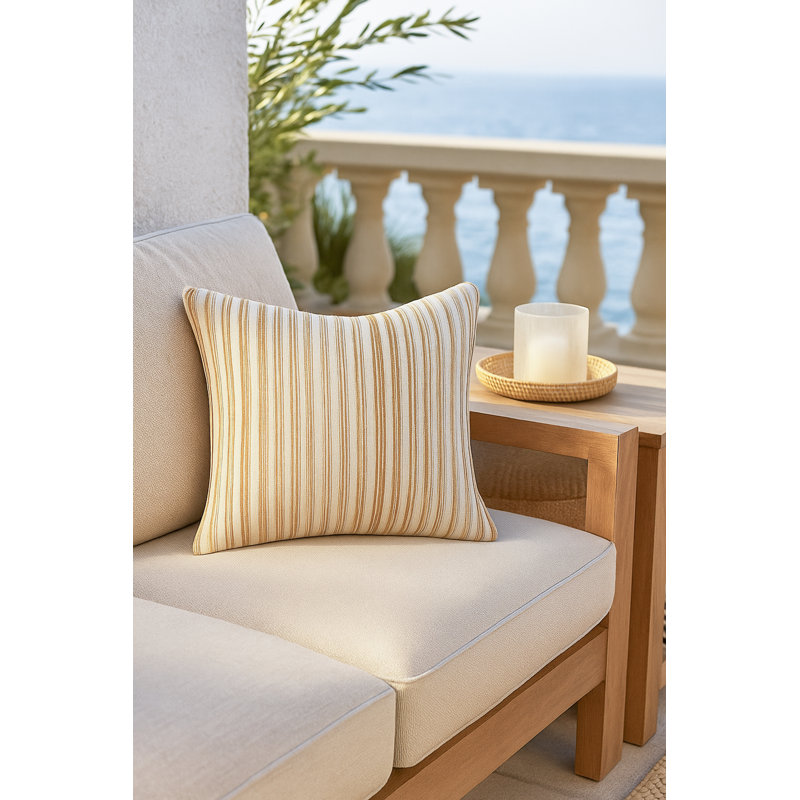 Outdoor Living Throw Pillow, Green, Square 20", Polyester