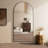 Oversized Arched Frameless Full Length Floor Mirror with Stand, Wall Mounted or Leaning Mirror for Bedroom, Home Gym, Living Room, Entryway-891723390-891723388