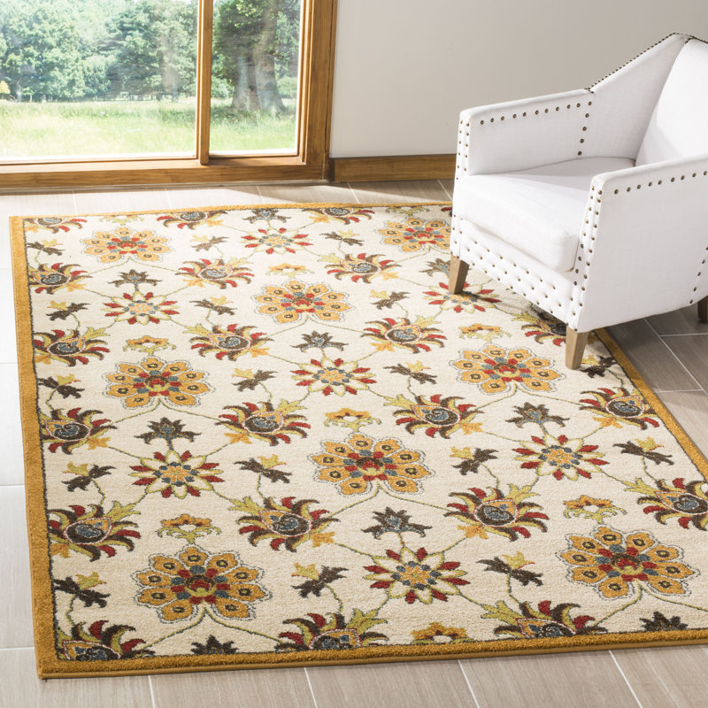 Fullerton Performance Floral Rug, Rectangle 8' x 10'