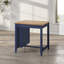 Ensemble de salle à manger 3 pièces de style transitionnel avec 3 tablettes de rangement ouvertes pour petits espaces, coin repas-688189132-688085830