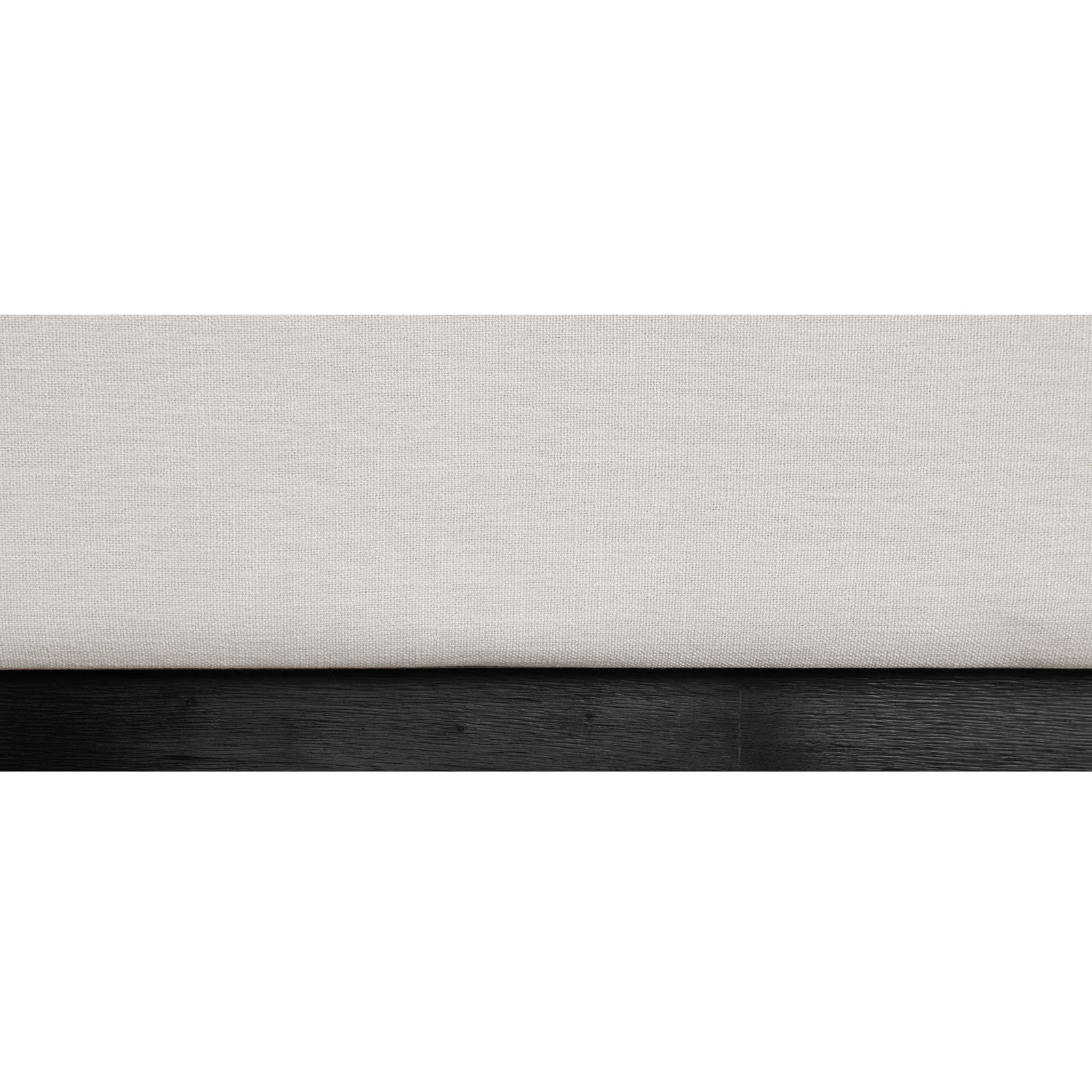 Chamblis Upholstered Wingback Bed, Beige Linen Textured Fabric, Twin