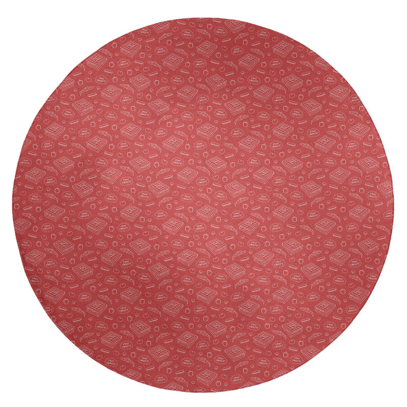 Chenille Indoor Rug, Round 5'