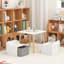 Table et 2 tabourets pour enfants, table d'activités en bois avec 2 tabourets de rangement, table de jeu pour enfants de 2 à 6 ans, idéale pour dessiner, bricoler, prendre la collation, dans la salle de jeux ou la chambre d'enfant.