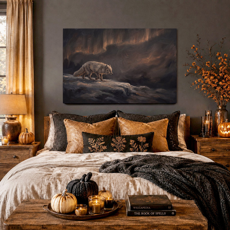 Reproduction d'art sur toile Halloween, H 20 po x l 30 po