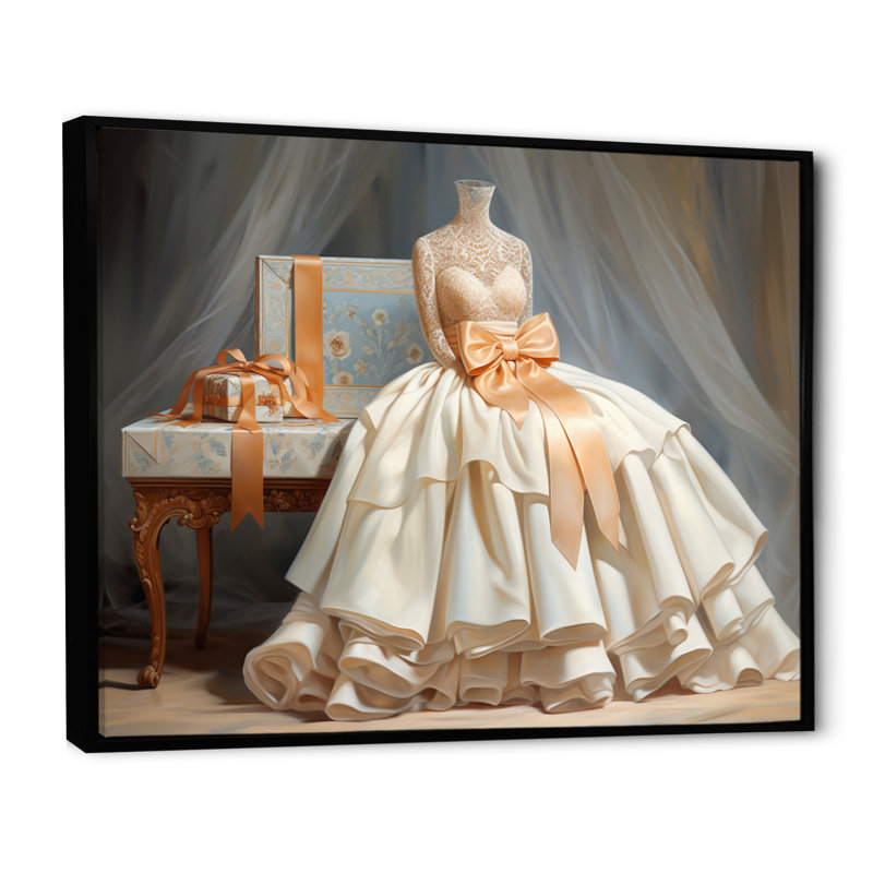 Lv Classic Couture II, reproduction d'art sur toile, H 24 po x l 32 po x P 1 po, Cadre flottant noir