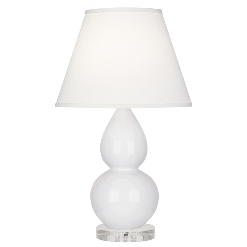 Petite lampe d'appoint à double gourde, Marguerite, Perle