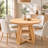 Extendable Round To Oval Dining Table With Removable Leaf And Storage Shelf
