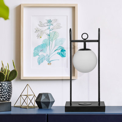 Lampe de chevet de table USB à changement de couleur H 17 po Shameka
