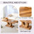 Modern Minimalist Wood-Tone MDF Coffee Table Set (Square + Rectangular)Wood Colour,MDF Coffee Table,Wood-Coloured Textured Decal,Side Table.