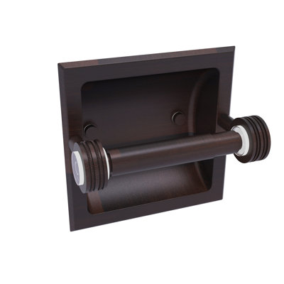 Porte-papier hygiénique encastré à points décoratifs Margolis