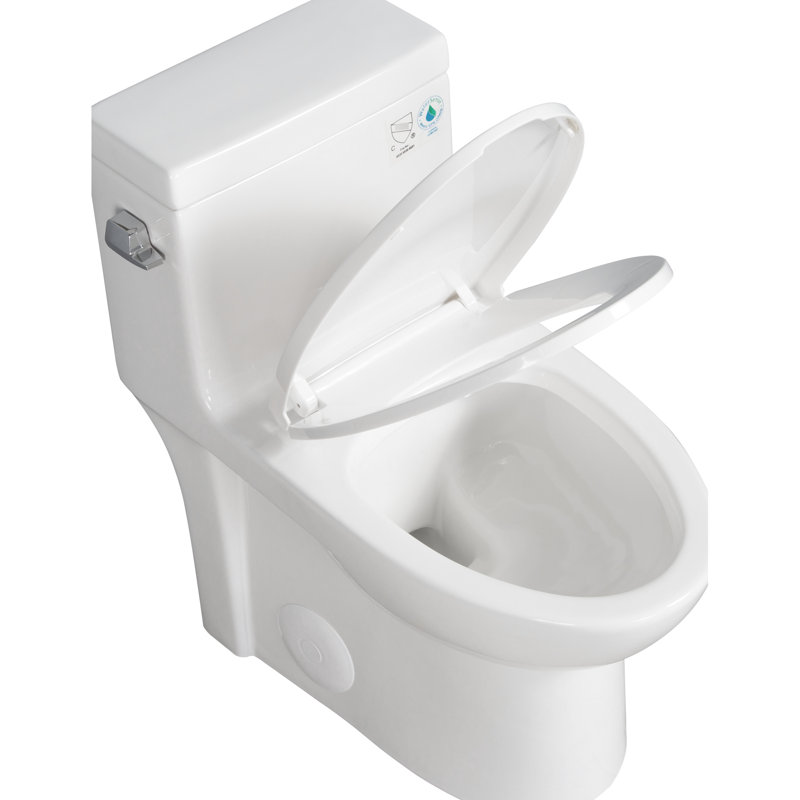Couvercle de réservoir de toilette de salle de bain - Option d'installation en plastique blanc sans effort