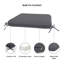 Outdoor Square Dining Chair Cushions, 3" Foam Replacement Cushion-195172851-195172861